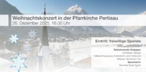 Plakat Weihnachtskonzert in Pertisau