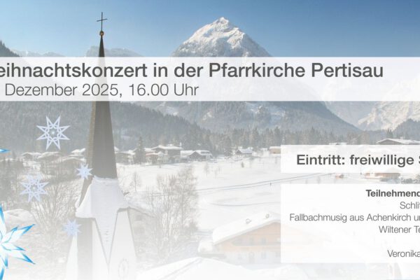 Plakat Weihnachtskonzert in Pertisau