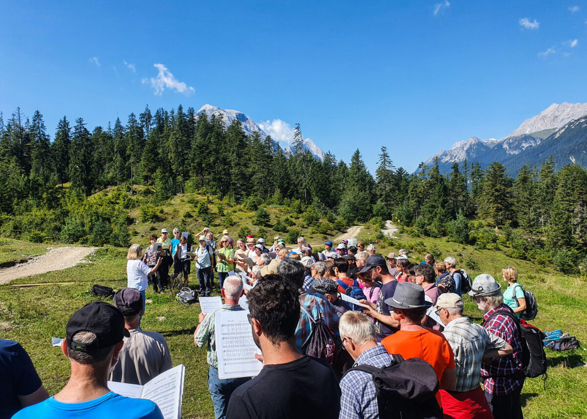 Singen auf dem Katzenkopf Leutasch